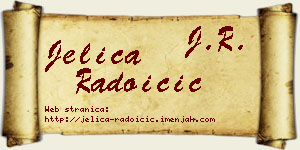 Jelica Radoičić vizit kartica
